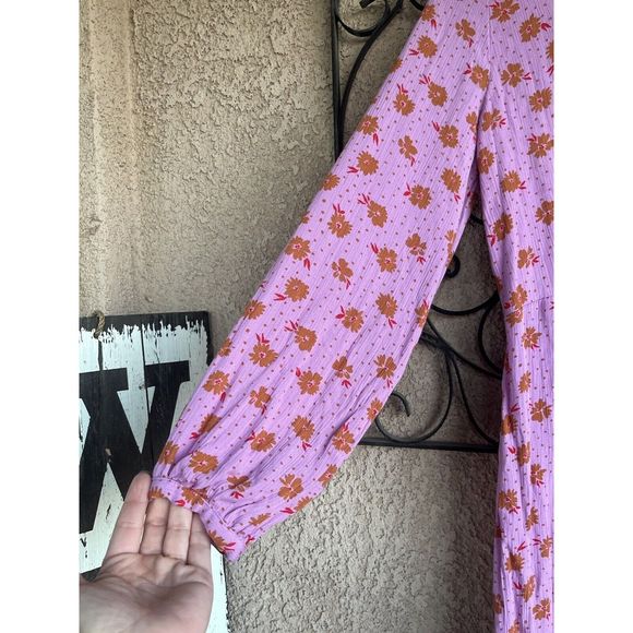 Billabong Heartland Long sleeve Mini Dress - Size XS - Multicolored - Picture 4 of 10